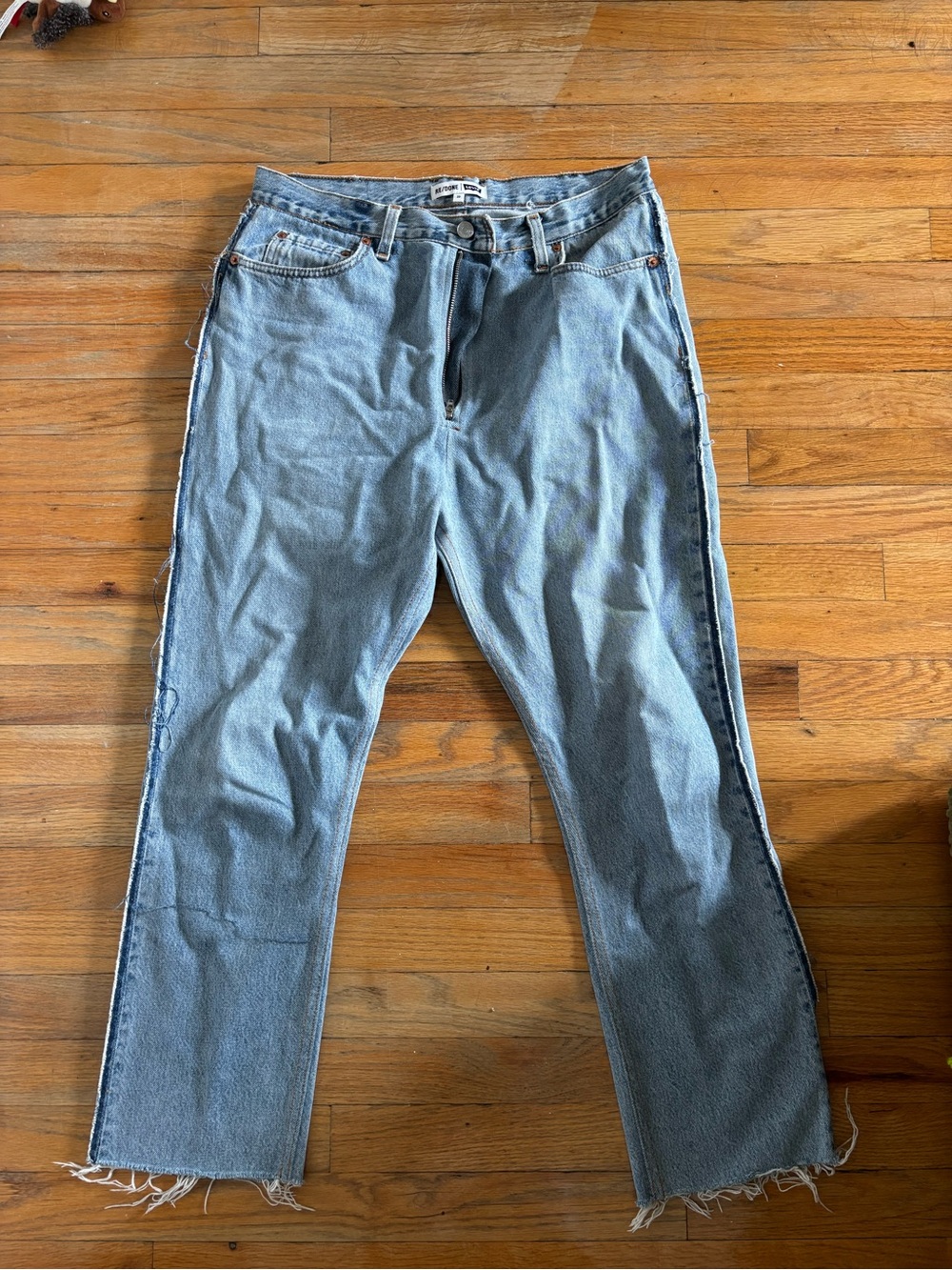Redone/levis Blue Straight-Leg Jeans